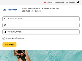 'bestwestern.se' screenshot