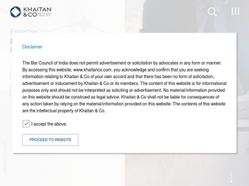 'khaitanco.com' screenshot