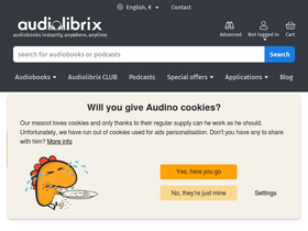 'audiolibrix.com' screenshot