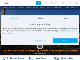 'citywonders.com' screenshot