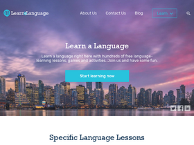 'learnalanguage.com' screenshot