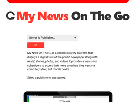 'mynewsonthego.com' screenshot