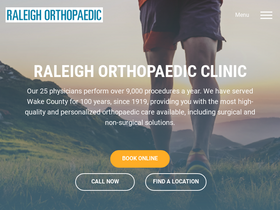 'raleighortho.com' screenshot