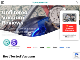 'vacuumtester.com' screenshot