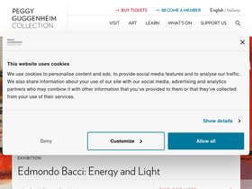 'guggenheim-venice.it' screenshot