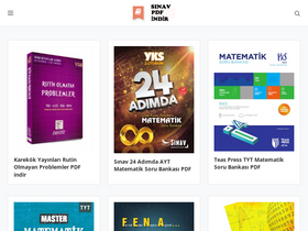'sinavpdfindir.com' screenshot