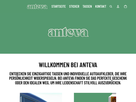 anteva.de homepage screenshot