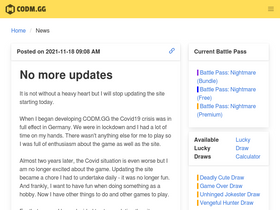 'codm.gg' screenshot