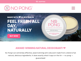 'nopong.com.au' screenshot