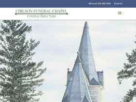 'chilsonfuneralhome.com' screenshot