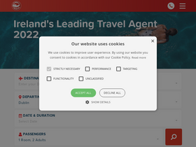 'abbeytravel.ie' screenshot