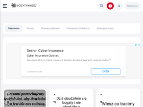 'pozytywniej.pl' screenshot