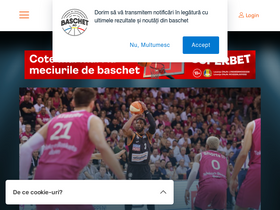 'baschet.ro' screenshot