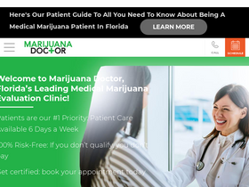 'marijuanadoctor.com' screenshot