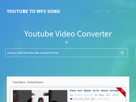 'youtubetomp3song.com' screenshot