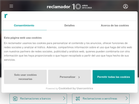 'reclamador.es' screenshot