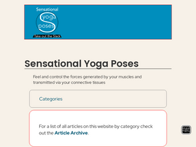 'sensational-yoga-poses.com' screenshot