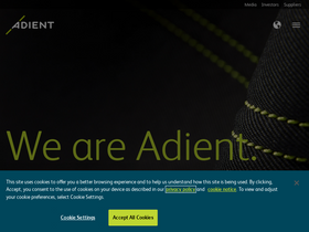 'adient.com' screenshot