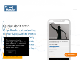 'crowdhandler.com' screenshot