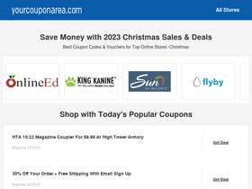 'yourcouponarea.com' screenshot