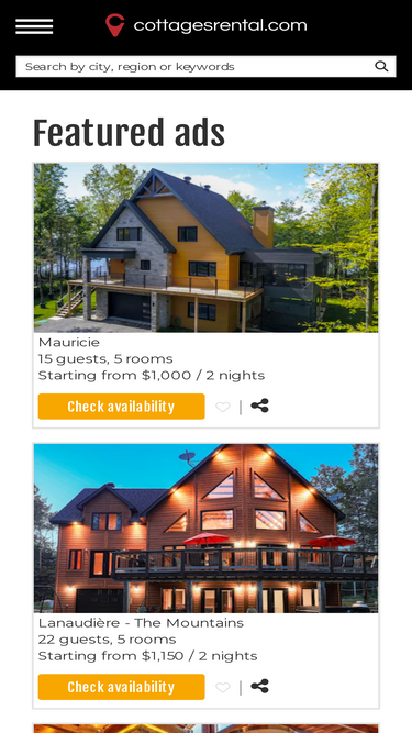 cottagesrental.com