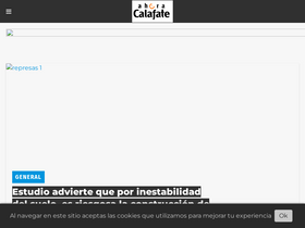 'ahoracalafate.com.ar' screenshot