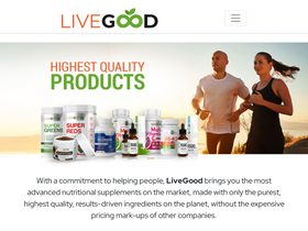 'livegood.com' screenshot