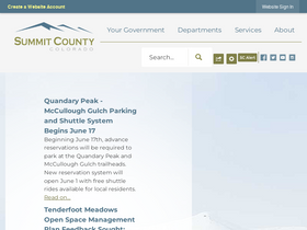 'summitcountyco.gov' screenshot