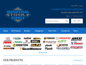 industrialtoolsupply.com homepage screenshot