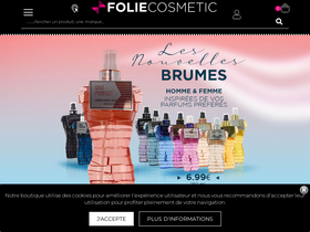 'foliecosmetic.com' screenshot