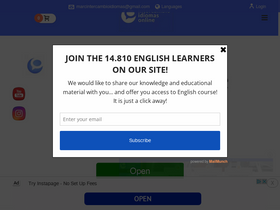 'intercambioidiomasonline.com' screenshot
