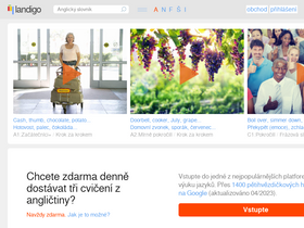 'landigo.cz' screenshot
