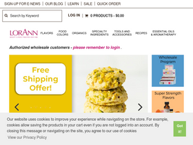 'lorannoils.com' screenshot