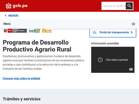'agrorural.gob.pe' screenshot