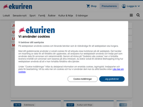 'ekuriren.se' screenshot