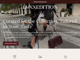 Luxxedition homepage screenshot