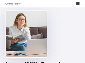 'coursefolder.net' screenshot