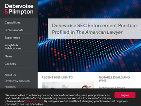 'debevoise.com' screenshot