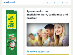 'speakspeak.com' screenshot