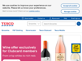 'tesco.ie' screenshot