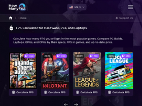 'howmanyfps.com' screenshot