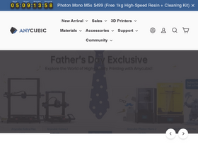 'anycubic.com' screenshot