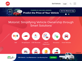 'motorist.sg' screenshot
