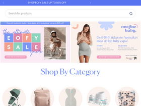 'onefinebaby.com.au' screenshot