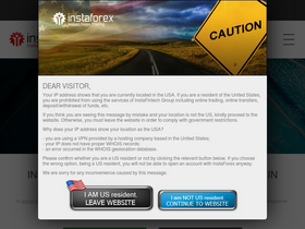 'instaforex.com' screenshot