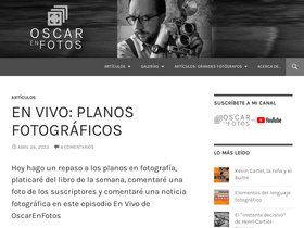 'oscarenfotos.com' screenshot