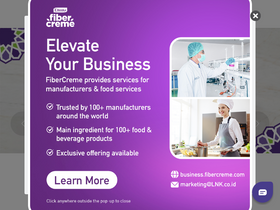 'fibercreme.com' screenshot