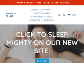 Mightyplugs homepage screenshot