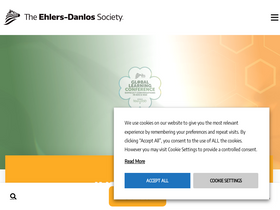 'ehlers-danlos.com' screenshot