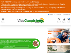'vidacampista.com' screenshot